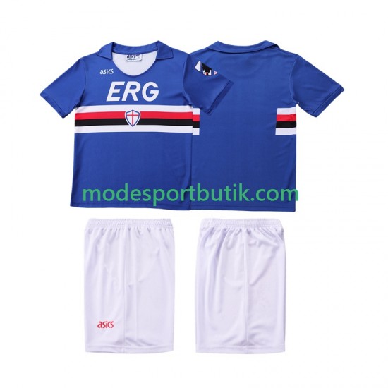 Sampdoria Matchtröja 1990 1991 Retro Hemma Kortärmad ,Fotbollsställ Barn