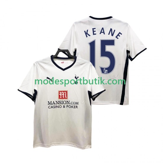 Tottenham Hotspur Matchtröja Keane 15 2009 Retro Hemma 2008 Kortärmad ,Herr