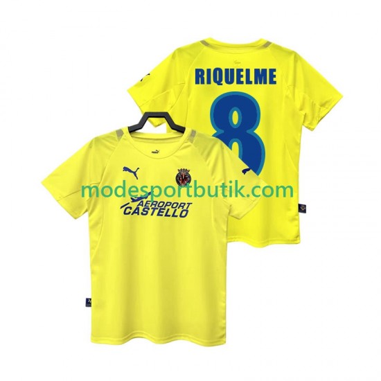 Villarreal CF Matchtröja RIQUELME 8 2005 Retro Hemma 2006 Kortärmad ,Herr