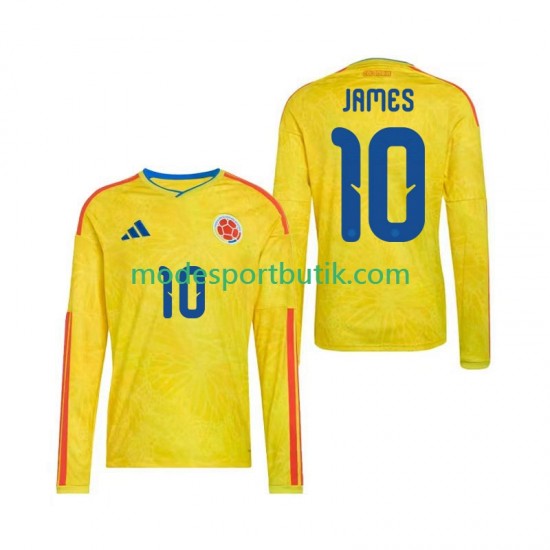 Colombia Matchtröja James Rodriguez 10 Hemma VM 2026 Långärmad ,Herr