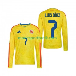 Colombia Matchtröja Luis Diaz 7 Hemma VM 2026 Långärmad ,Herr