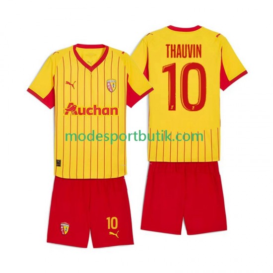 RC Lens Matchtröja Florian Thauvin 10 Hemma 2025-2026 Kortärmad ,Fotbollsställ Barn