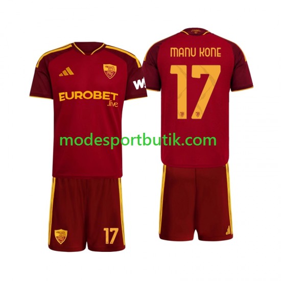 AS Roma Matchtröja Manu Kone 17 Hemma 2026-2027 Kortärmad ,Fotbollsställ Barn AS Roma Matchtröja Manu Kone 17 Hemma 2026-2027 Kortärmad ,Fotbollsställ Barn