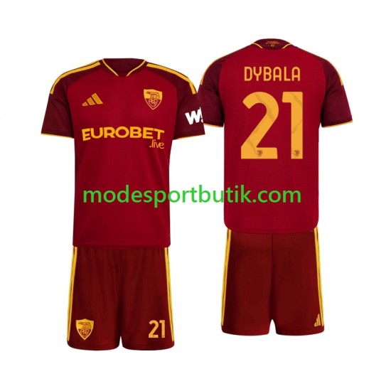 AS Roma Matchtröja Paulo Dybala 21 Hemma 2026-2027 Kortärmad ,Fotbollsställ Barn AS Roma Matchtröja Paulo Dybala 21 Hemma 2026-2027 Kortärmad ,Fotbollsställ Barn