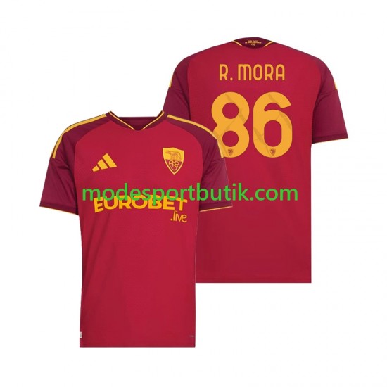 AS Roma Matchtröja Rodrigo Mora 86 Hemma 2026-2027 Kortärmad ,Herr