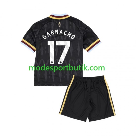 Aston Villa Matchtröja Alejandro Garnacho 17 Borta 2026-2027 Kortärmad ,Fotbollsställ Barn Aston Villa Matchtröja Alejandro Garnacho 17 Borta 2026-2027 Kortärmad ,Fotbollsställ Barn