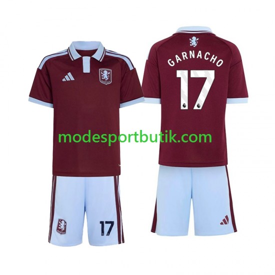 Aston Villa Matchtröja Alejandro Garnacho 17 Hemma 2026-2027 Kortärmad ,Fotbollsställ Barn Aston Villa Matchtröja Alejandro Garnacho 17 Hemma 2026-2027 Kortärmad ,Fotbollsställ Barn