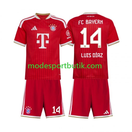 FC Bayern München Matchtröja Luis Diaz 14 Hemma 2026-2027 Kortärmad ,Fotbollsställ Barn