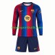 FC Barcelona Matchtröja Hemma 2026-2027 Långärmad ,Fotbollsställ Barn