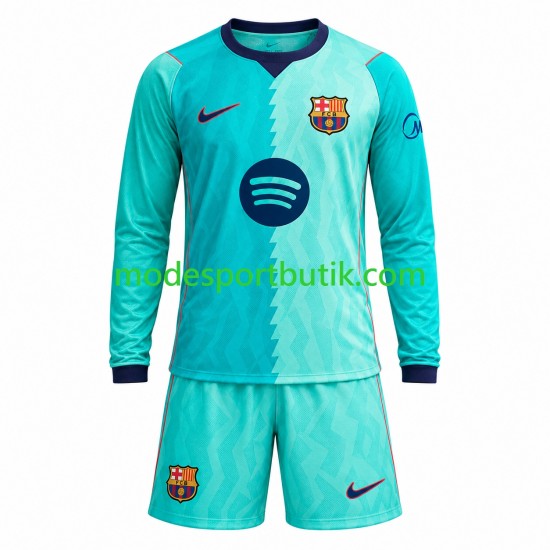 FC Barcelona Matchtröja Tredje 2026-2027 Långärmad ,Fotbollsställ Barn