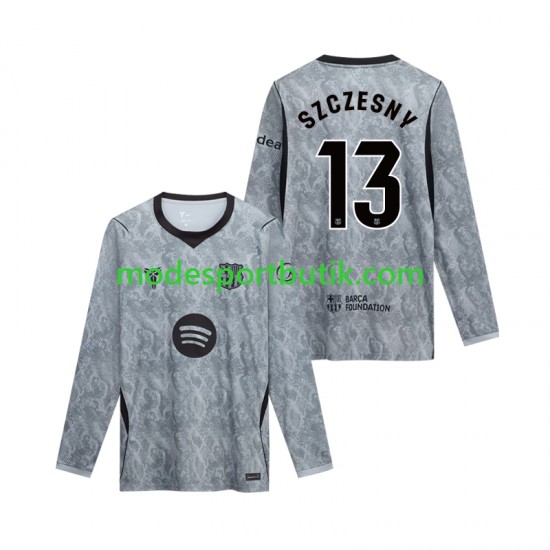 FC Barcelona Matchtröja Wojciech Szczesny 13 Målvakt Borta 2026-2027 Långärmad ,Herr