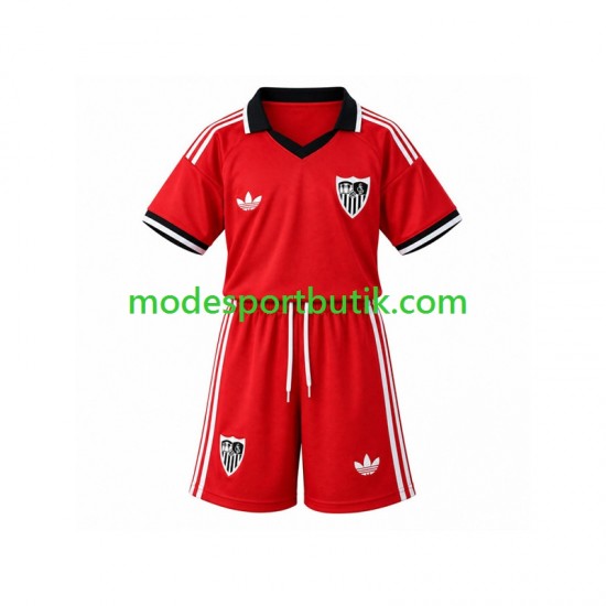 Sevilla FC Matchtröja Retro Hemma 2026-2027 Kortärmad ,Fotbollsställ Barn