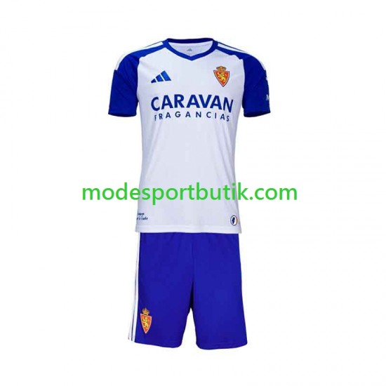 Real Zaragoza Matchtröja Hemma 2026-2027 Kortärmad ,Fotbollsställ Barn