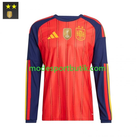 Spanien Matchtröja Hemma 2026-2027 Långärmad ,Herr