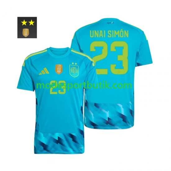 Spanien Matchtröja Unai Simon 23 Målvakt Hemma 2026-2027 Kortärmad ,Herr