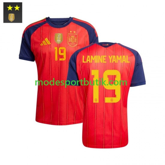 Spanien Matchtröja Lamine Yamal 19 Hemma 2026-2027 Kortärmad ,Herr