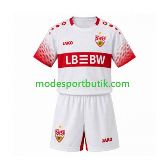 VfB Stuttgart Matchtröja Borta 2026-2027 Kortärmad ,Fotbollsställ Barn