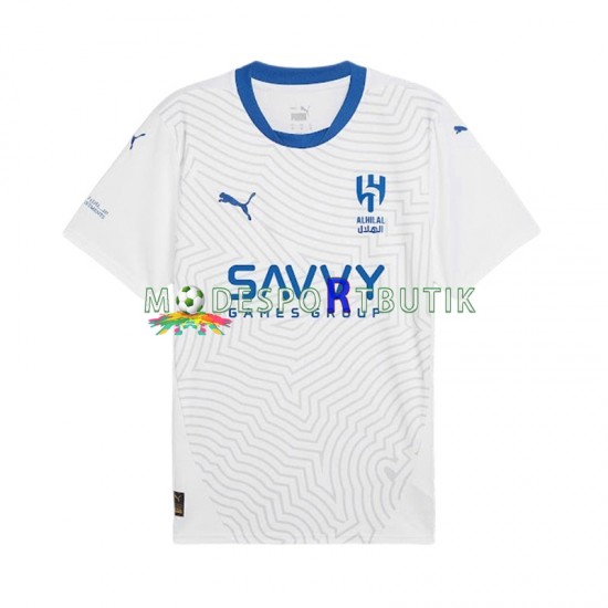 Matchtröja Al-Hilal Borta 2024-2025 Kortärmad ,Herr