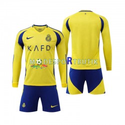 Al-Nassr Matchtröja Hemma 2024-2025 Långärmad ,Fotbollsställ Barn