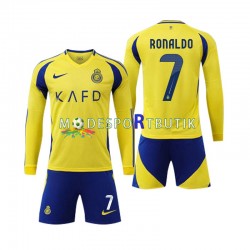 Al-Nassr Matchtröja Cristiano Ronaldo 7 Hemma 2024-2025 Långärmad ,Fotbollsställ Barn Al-Nassr Matchtröja Cristiano Ronaldo 7 Hemma 2024-2025 Långärmad ,Fotbollsställ Barn