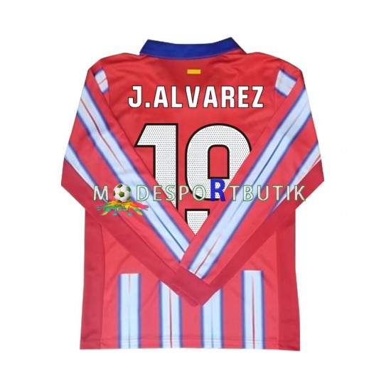 Atlético Madrid Matchtröja Julian Alvarez 19 Hemma 2024-2025 Långärmad ,Herr