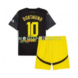 Borussia Dortmund Matchtröja Julian Brandt 10 Borta 2024-2025 Kortärmad ,Fotbollsställ Barn
