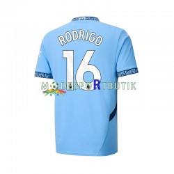 Manchester City Matchtröja RODRIGO 16 Hemma 2024-2025 Kortärmad ,Herr