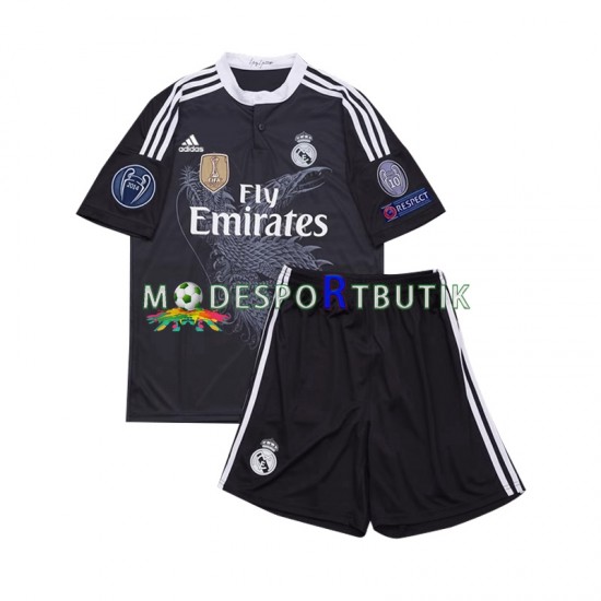 Real Madrid Matchtröja 2014 Retro Tredje Kortärmad ,Fotbollsställ Barn