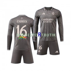 Real Madrid Matchtröja ENDRICK 16 Borta 2024-2025 Långärmad ,Fotbollsställ Barn Real Madrid Matchtröja ENDRICK 16 Borta 2024-2025 Långärmad ,Fotbollsställ Barn