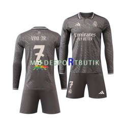 Real Madrid Matchtröja Vinicius Junior 7 Tredje 2024-2025 Långärmad ,Fotbollsställ Barn Real Madrid Matchtröja Vinicius Junior 7 Tredje 2024-2025 Långärmad ,Fotbollsställ Barn