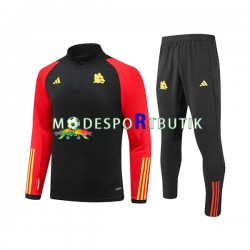 AS Roma Tränings Sweatshirtställ Svart 2023-2024