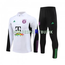 FC Bayern München Tränings Sweatshirtställ Vit 2023-2024