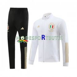 Italien Tränings Sweatshirtställ Vit 2023-2024