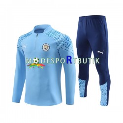 Manchester City Tränings Sweatshirtställ Blå 2023-2024