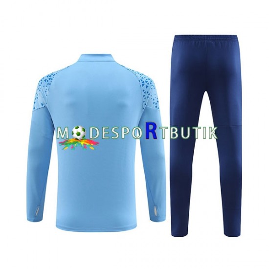 Manchester City Tränings Sweatshirtställ Blå 2023-2024