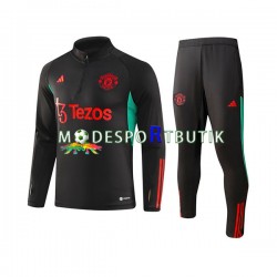 Manchester United Tränings Sweatshirtställ Svart 2023-2024