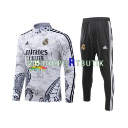 Real Madrid Tränings Sweatshirtställ Dragon Vit 2023-2024