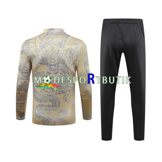 Real Madrid Tränings Sweatshirtställ Dragon Gul 2023-2024
