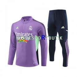 Real Madrid Tränings Sweatshirtställ Lila 2023-2024