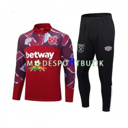 West Ham United Tränings Sweatshirtställ Röd 2023-2024