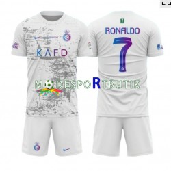 Al-Nassr Matchtröja Ronaldo 7 Tredje 2023-2024 Kortärmad ,Fotbollsställ Barn