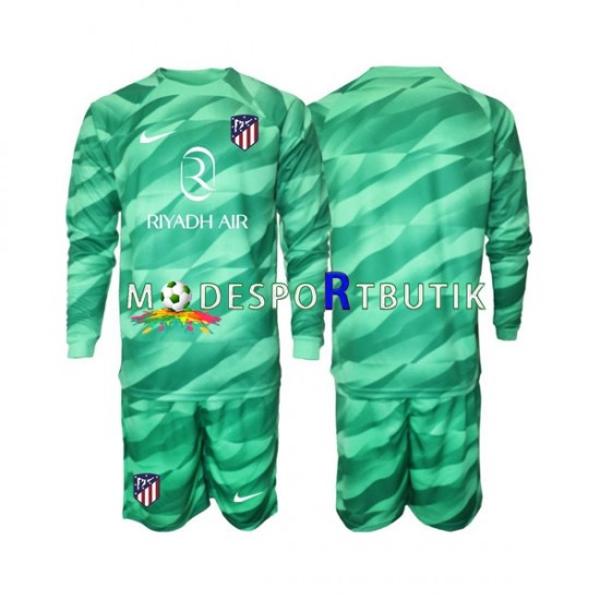 Atlético Madrid Matchtröja Grön Målvakt Borta 2023-2024 Långärmad ,Fotbollsställ Barn Atlético Madrid Matchtröja Grön Målvakt Borta 2023-2024 Långärmad ,Fotbollsställ Barn