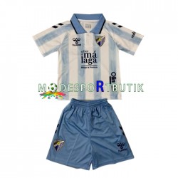 Málaga CF Matchtröja Hemma 2023-2024 Kortärmad ,Fotbollsställ Barn