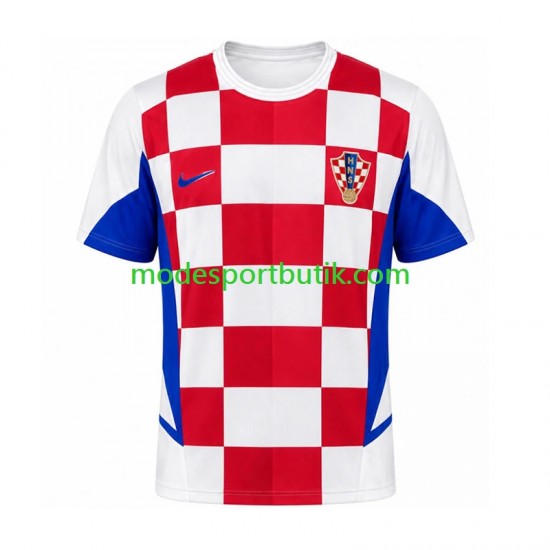 Kroatien Matchtröja Retro Hemma 2002 Kortärmad ,Herr