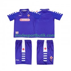 Fiorentina Matchtröja Retro Hemma 1998 1999 Kortärmad ,Fotbollsställ Barn