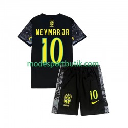 Brasilien Neymar JR 10 Cheist the Redeemer Football Shirts Hemma 2024 Kortärmad ,Fotbollsställ Barn