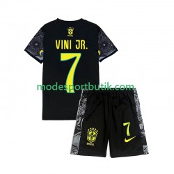 Brasilien Vinicius Junior 7 Cheist the Redeemer Football Shirts Hemma 2024 Kortärmad ,Fotbollsställ Barn