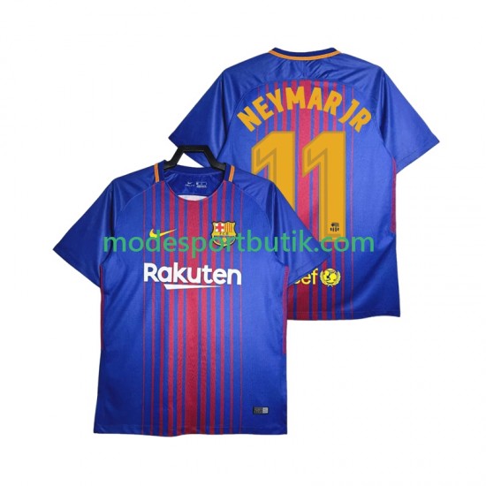 FC Barcelona Matchtröja Neymar JR 11 2017-2018 Retro Hemma Kortärmad ,Herr