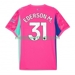 Manchester City Matchtröja Ederson Moraes 31 Målvakt Borta 2025-2026 Kortärmad ,Herr