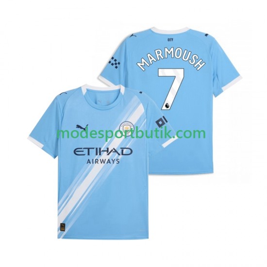 Manchester City Matchtröja Omar Marmoush 7 Hemma 2025-2026 Kortärmad ,Herr